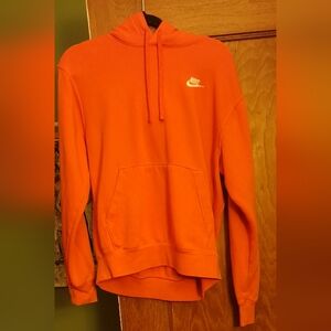 Nike hooded sweatshirt Orange size Small